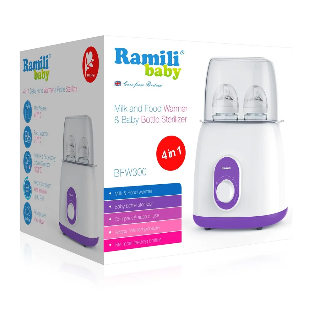 Универсальный 4 в 1 подогреватель и стерилизатор Ramili Baby BFW300