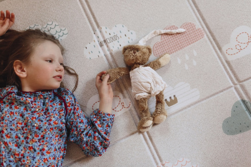 Детский коврик развивающий складной PARKLON Sillky Portable Облачка, 140x200x1 см фото 10