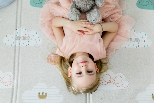 Детский коврик развивающий складной PARKLON Sillky Portable Облачка, 140x200x1 см фото 21