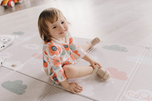 Детский коврик развивающий складной PARKLON Sillky Portable Облачка, 140x200x1 см фото 9