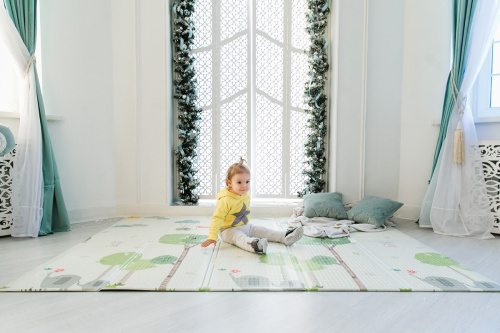 Портативный детский коврик развивающий складной PARKLON Portable Весёлая прогулка 200х140х1 см фото 16